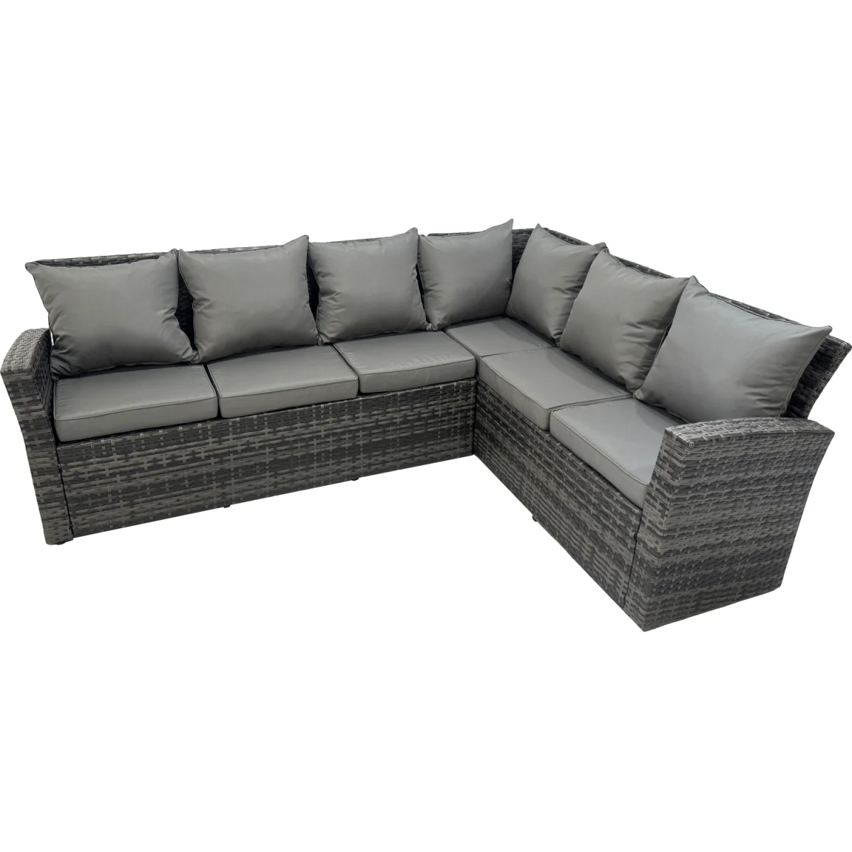 Fimous 10-Seat Rattan Garden Furniture Set with Adjustable Lifting Table Dark Grey - Dark Grey Mixed – image 2