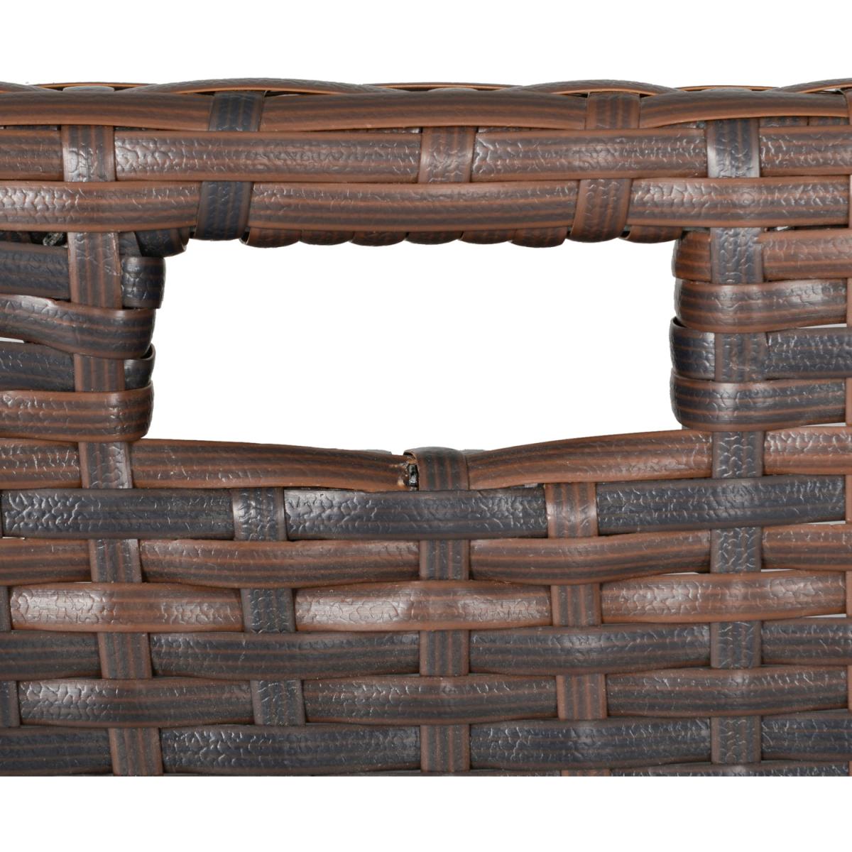 11 Pieces Rattan Dining Set - Brown – image 9