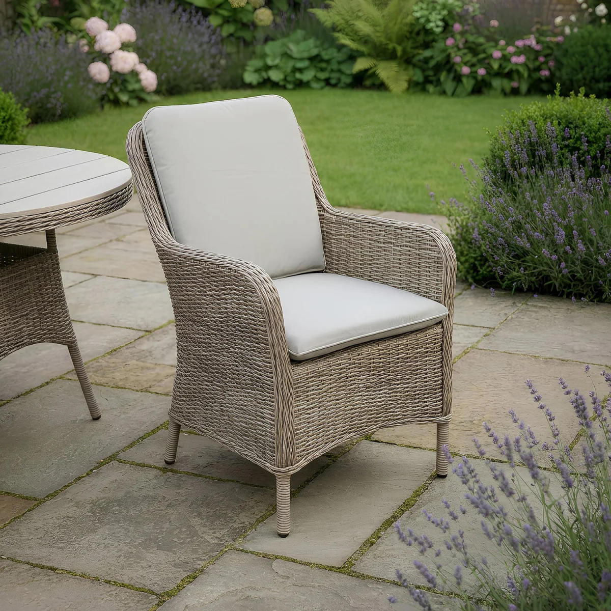 Ashford 4 Seater Garden Dining Set - Beige – image 2