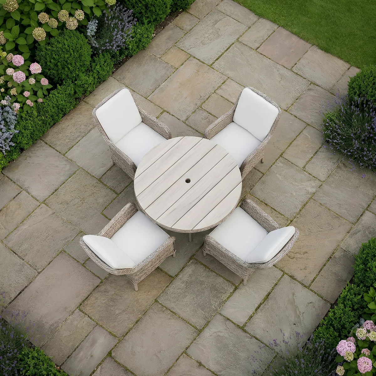 Ashford 4 Seater Garden Dining Set - Beige – image 4