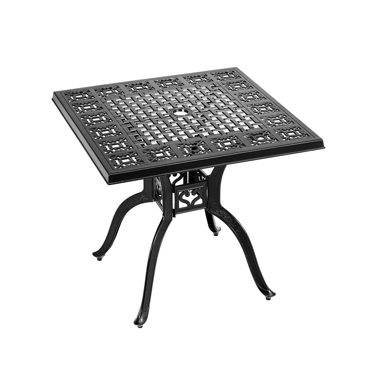 Garden 3PCS Cast Aluminium Coffee Tea Table Chair Set Outdoor Furniture - Black – image 5
