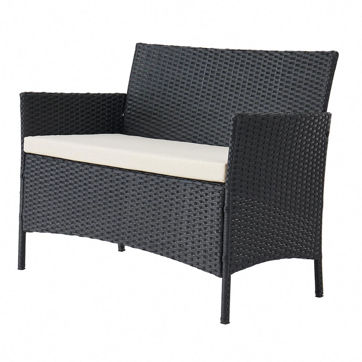 Delta 4PC Rattan Dining Set with Cover - Grey – image 2