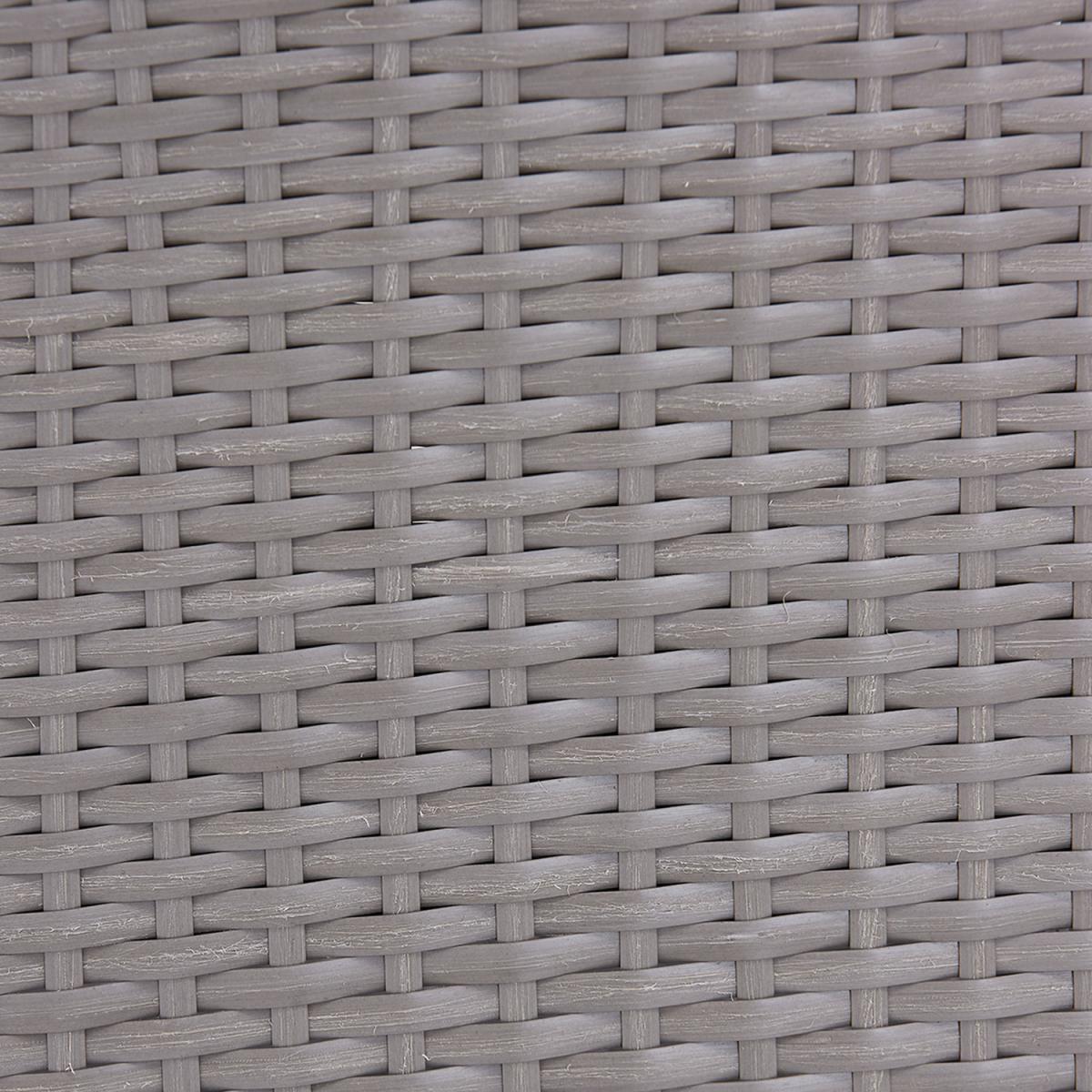 Delta 4PC Rattan Dining Set with Cover - Grey – image 12