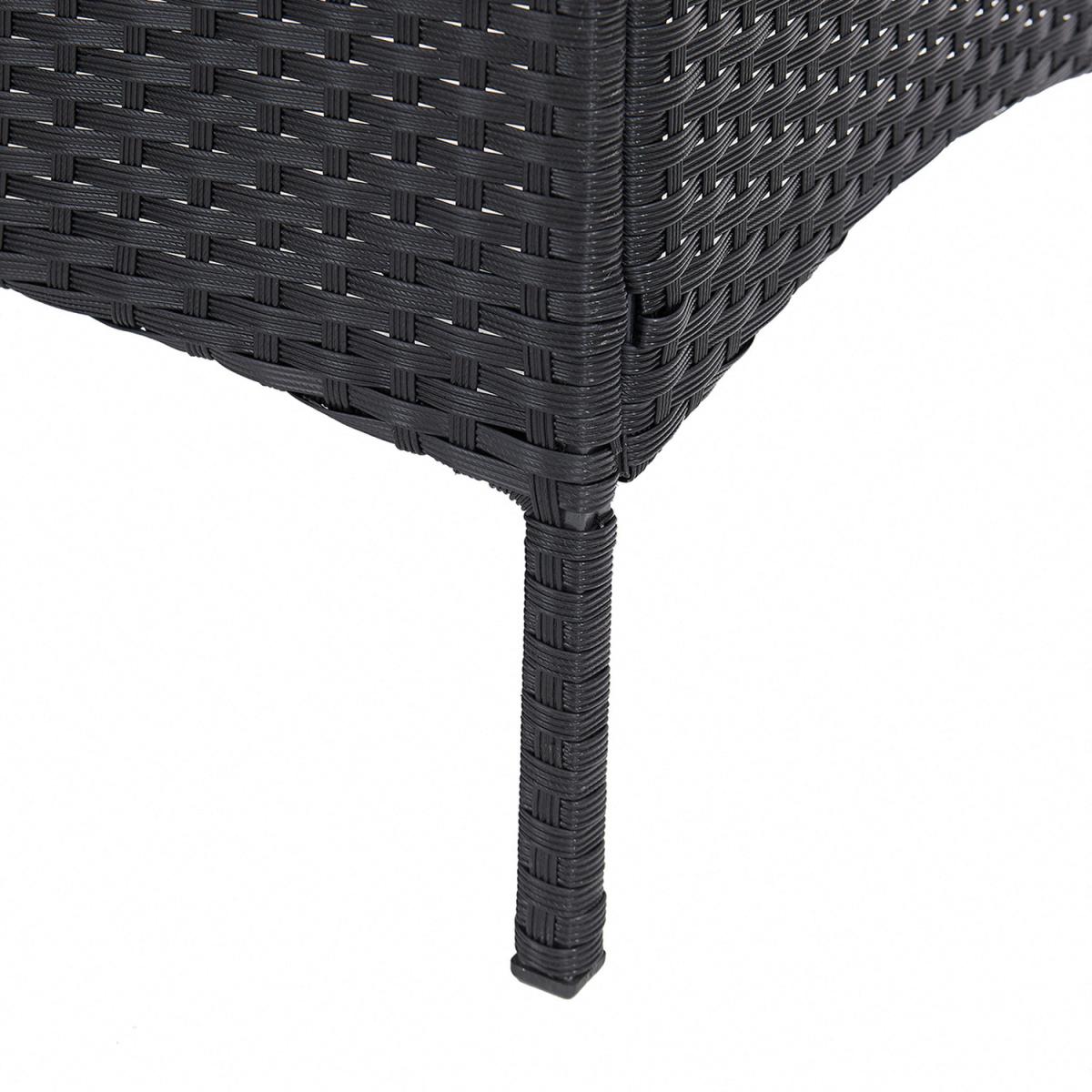 Delta 4PC Rattan Dining Set with Cover - Grey – image 4
