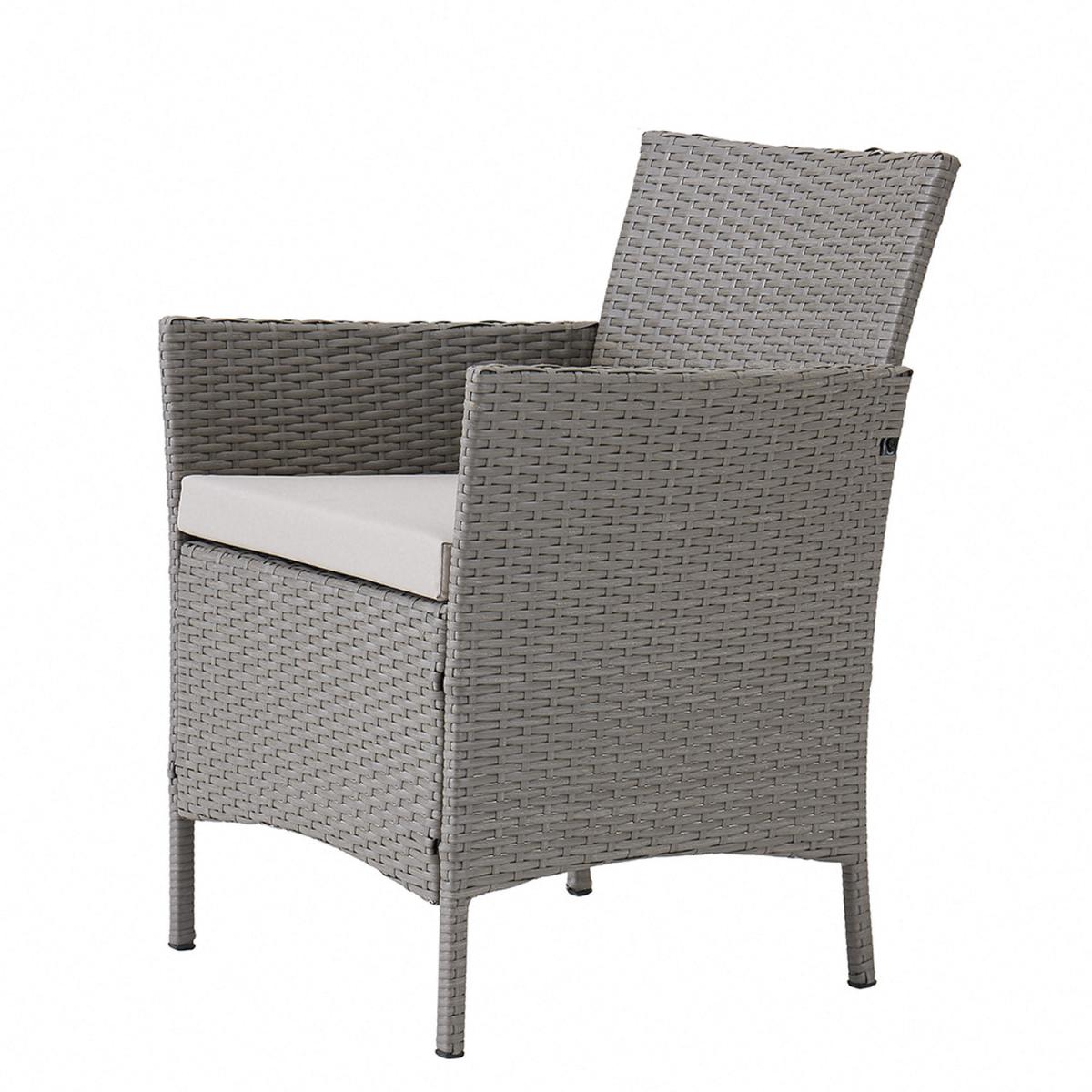 Delta 4PC Rattan Dining Set with Cover - Grey – image 8