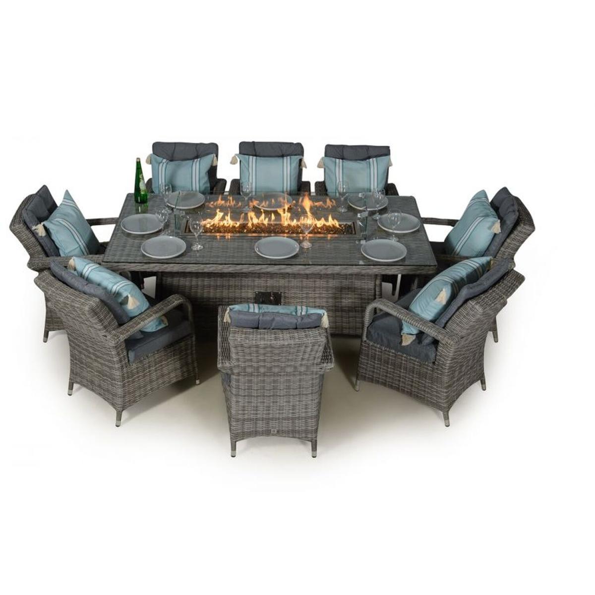 Arizona Signature Weave Fire Pit Dining Set - Grey – image 12