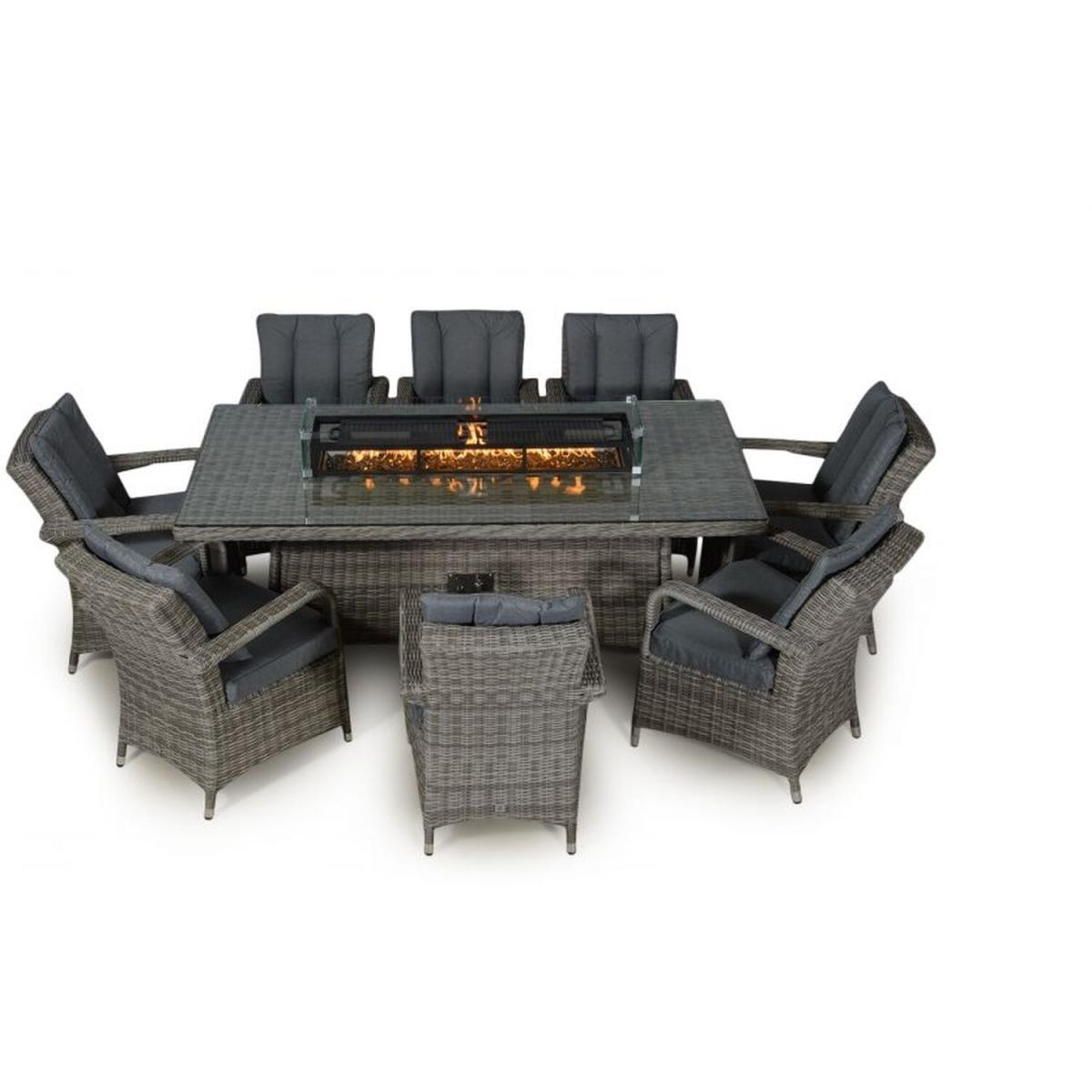 Arizona Signature Weave Fire Pit Dining Set - Grey – image 4