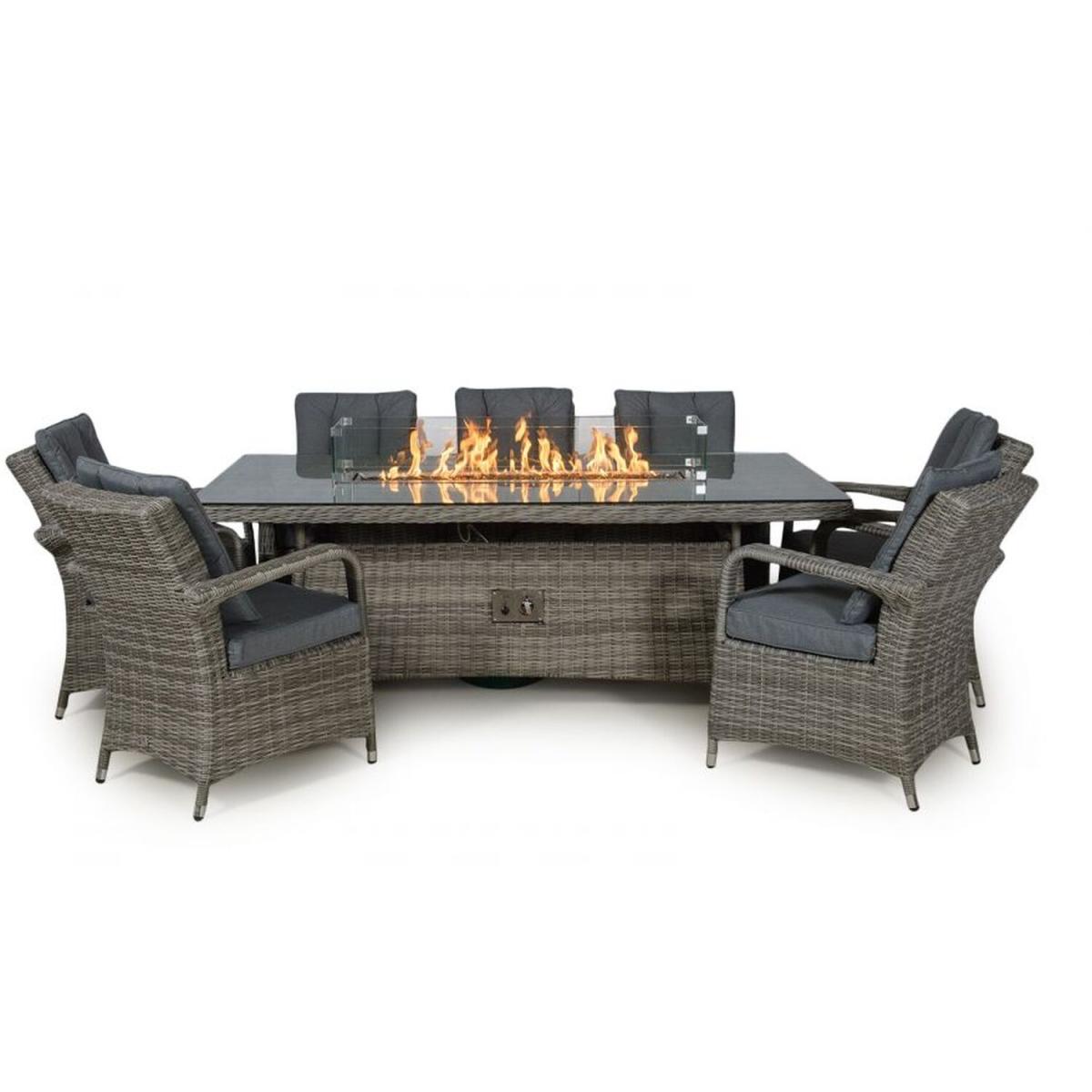 Arizona Signature Weave Fire Pit Dining Set - Grey – image 5
