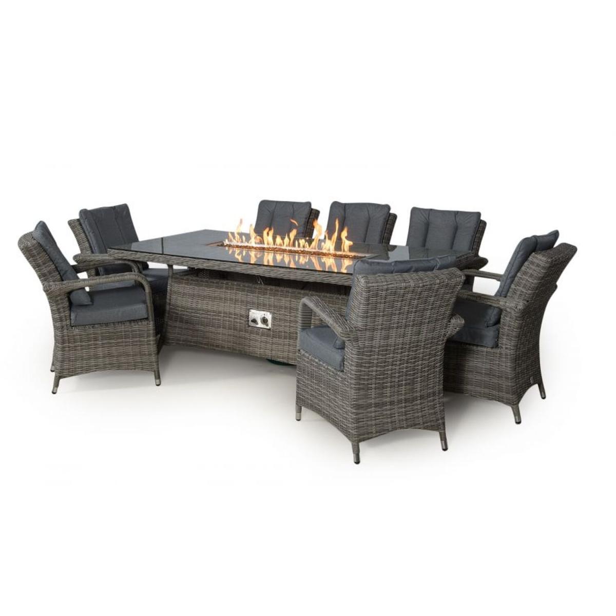 Arizona Signature Weave Fire Pit Dining Set - Grey – image 6