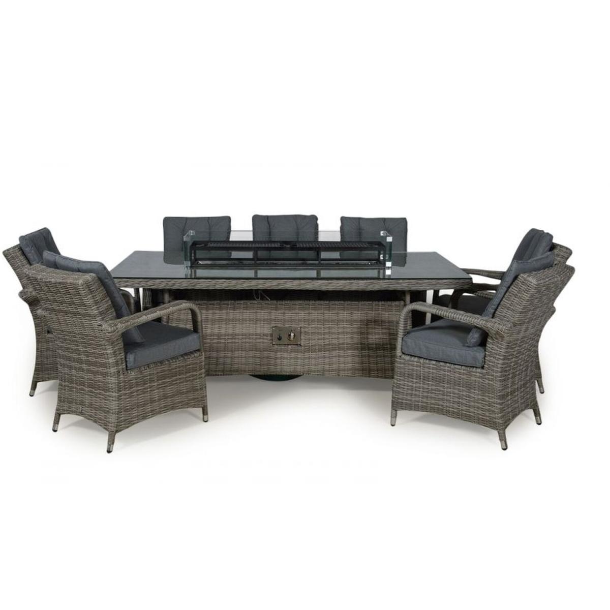 Arizona Signature Weave Fire Pit Dining Set - Grey – image 7