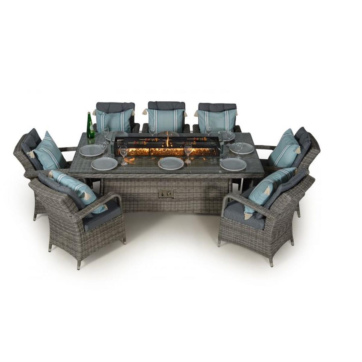 Arizona Signature Weave Fire Pit Dining Set - Grey – image 8