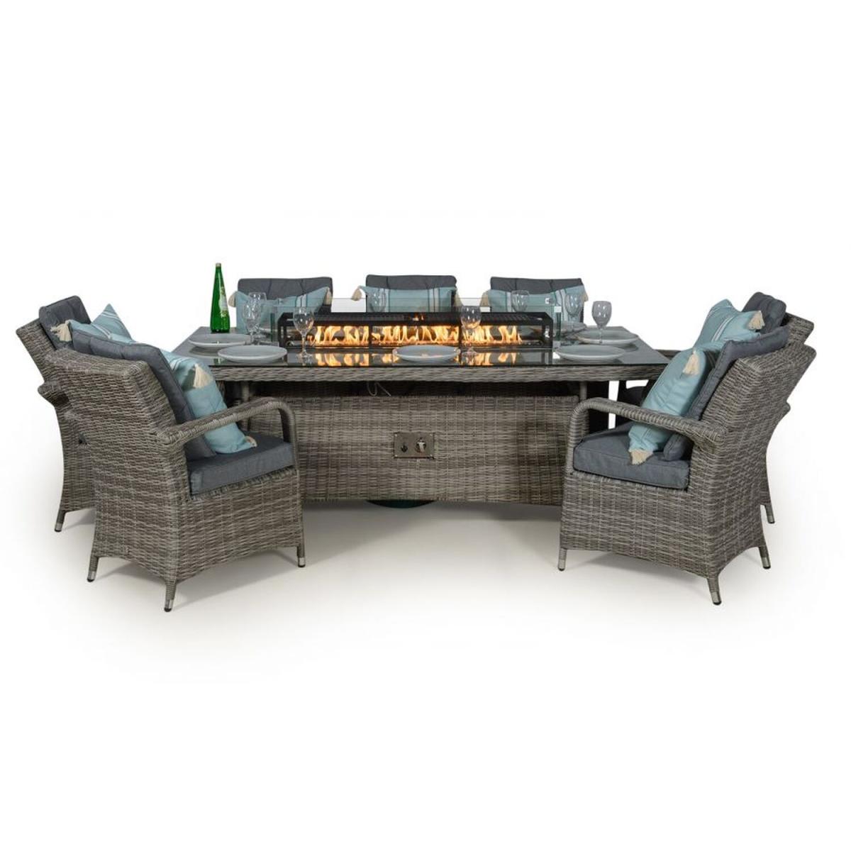 Arizona Signature Weave Fire Pit Dining Set - Grey – image 10