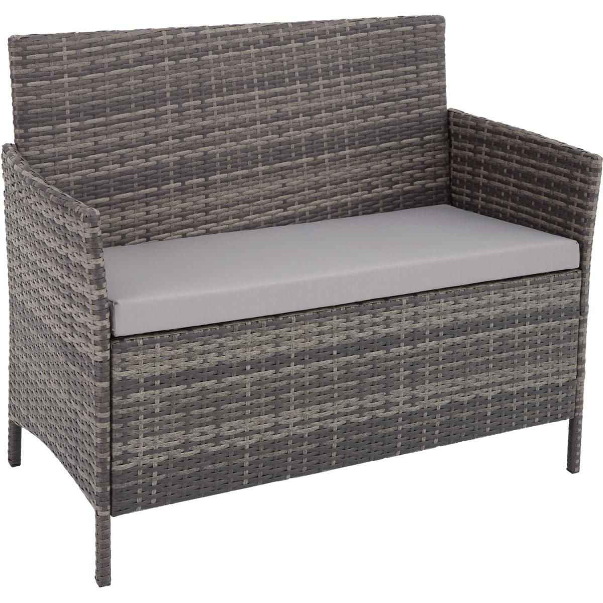 Rattan Garden Set Madeira 4 Seats 1 Table - Grey – image 2