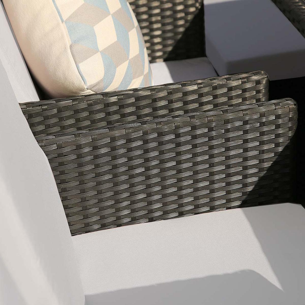Santorini 10 Seater Premium Cube Rattan Outdoor Patio Garden Dining Table Set - Black – image 3