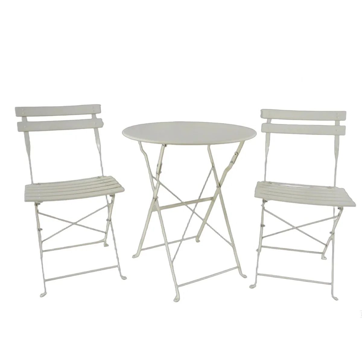 Clifton 3 Piece Folding Metal Bistro Set - Sage Green – image 8