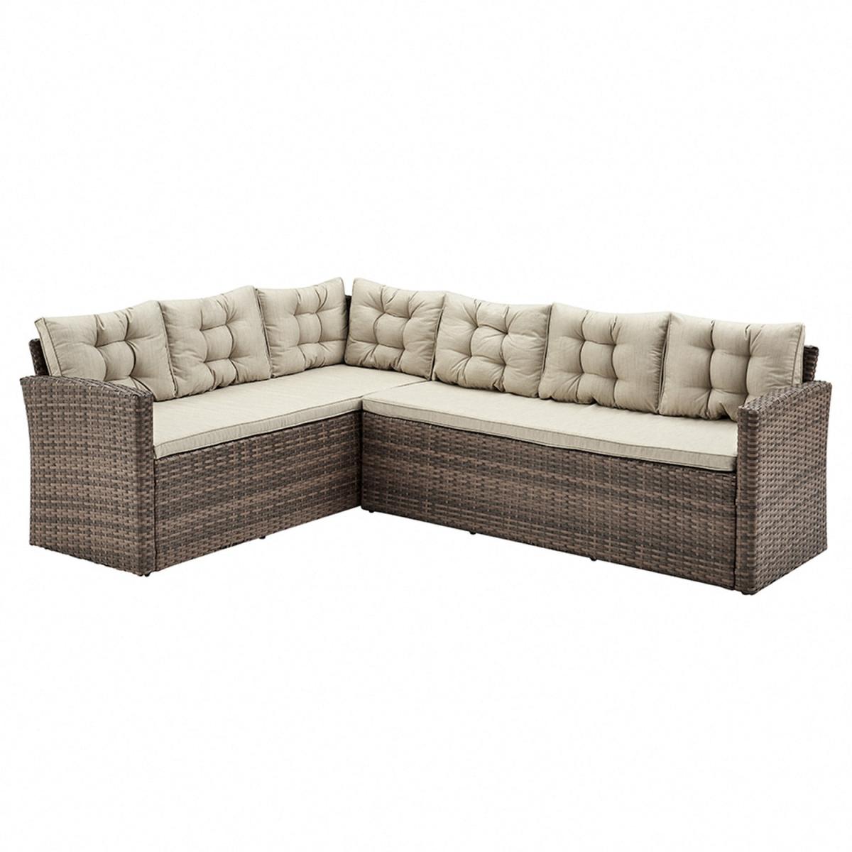 Cali 6pcs Rattan Corner Dining Set - Brown – image 6