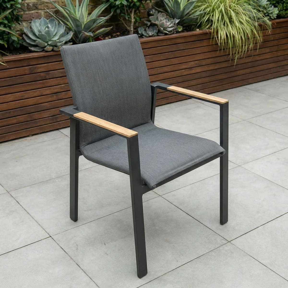 Melbourne 12 Seat Extendable Rectangular Garden Dining Set - Grey – image 3