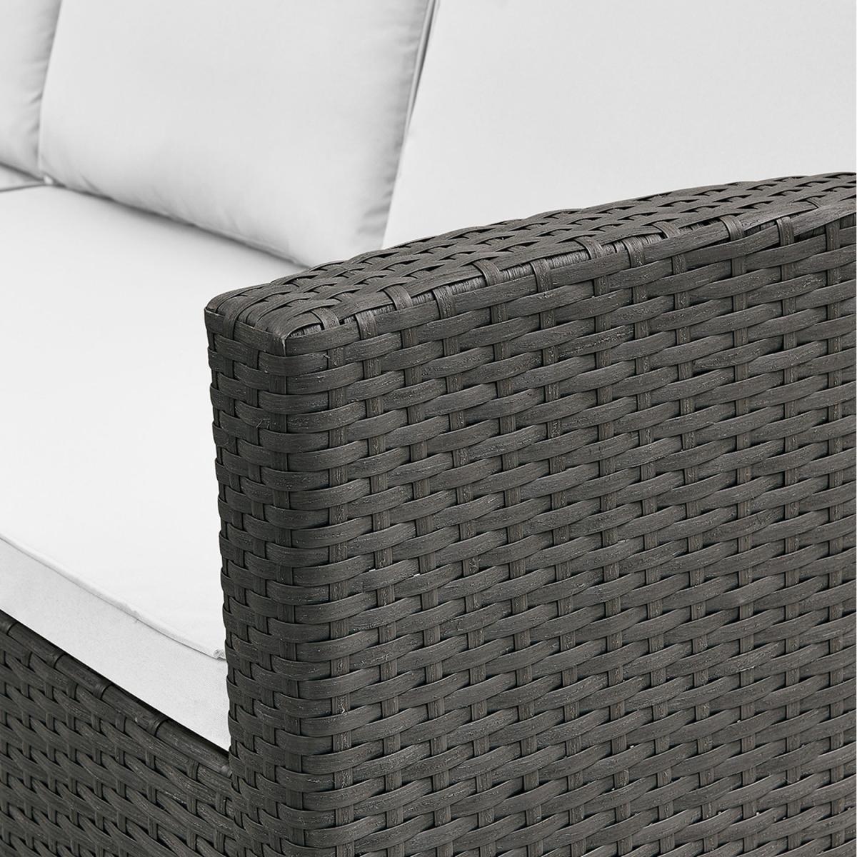 Maria Rattan Corner Dining Sofa Set Cover - Grey – image 2