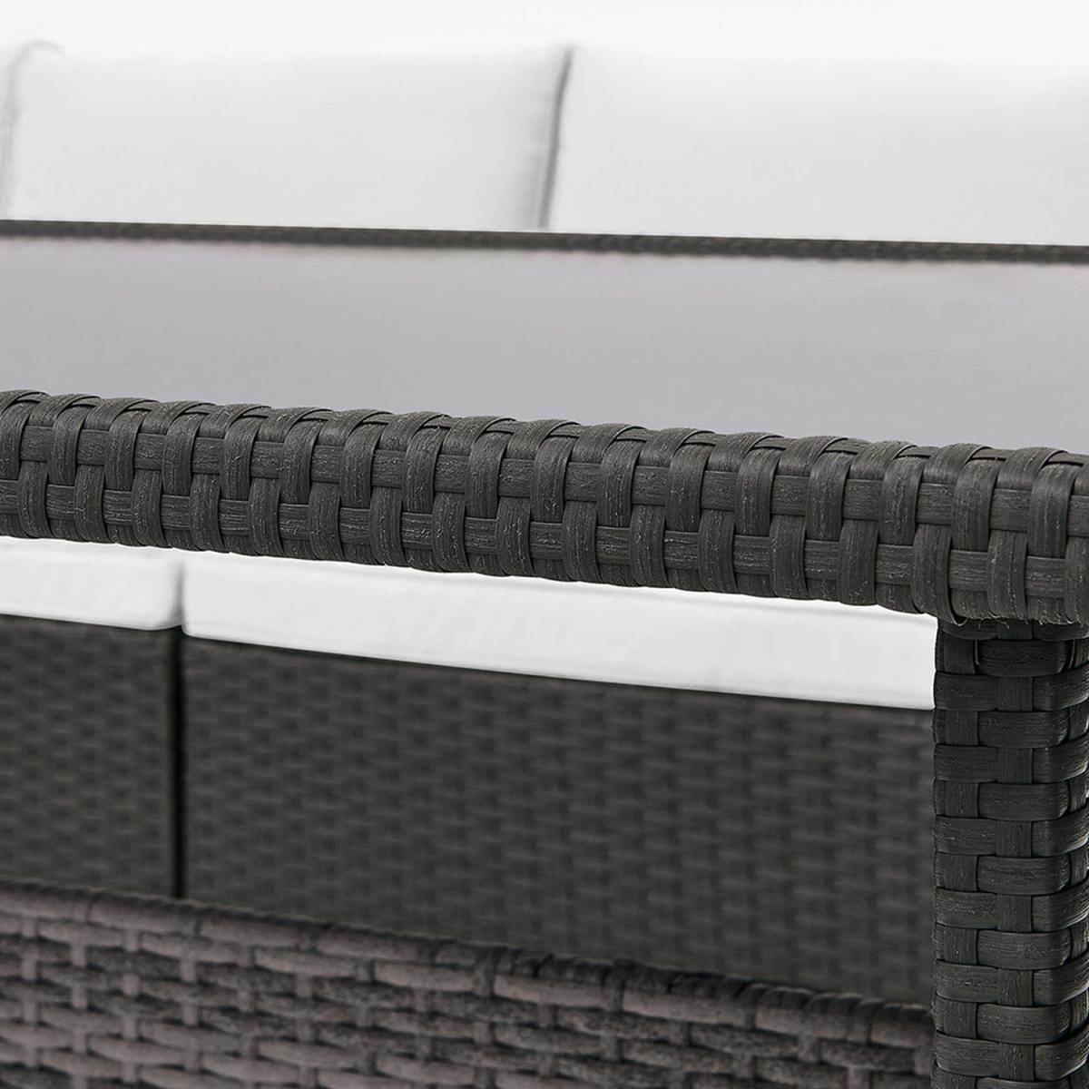 Maria Rattan Corner Dining Sofa Set Cover - Grey – image 4