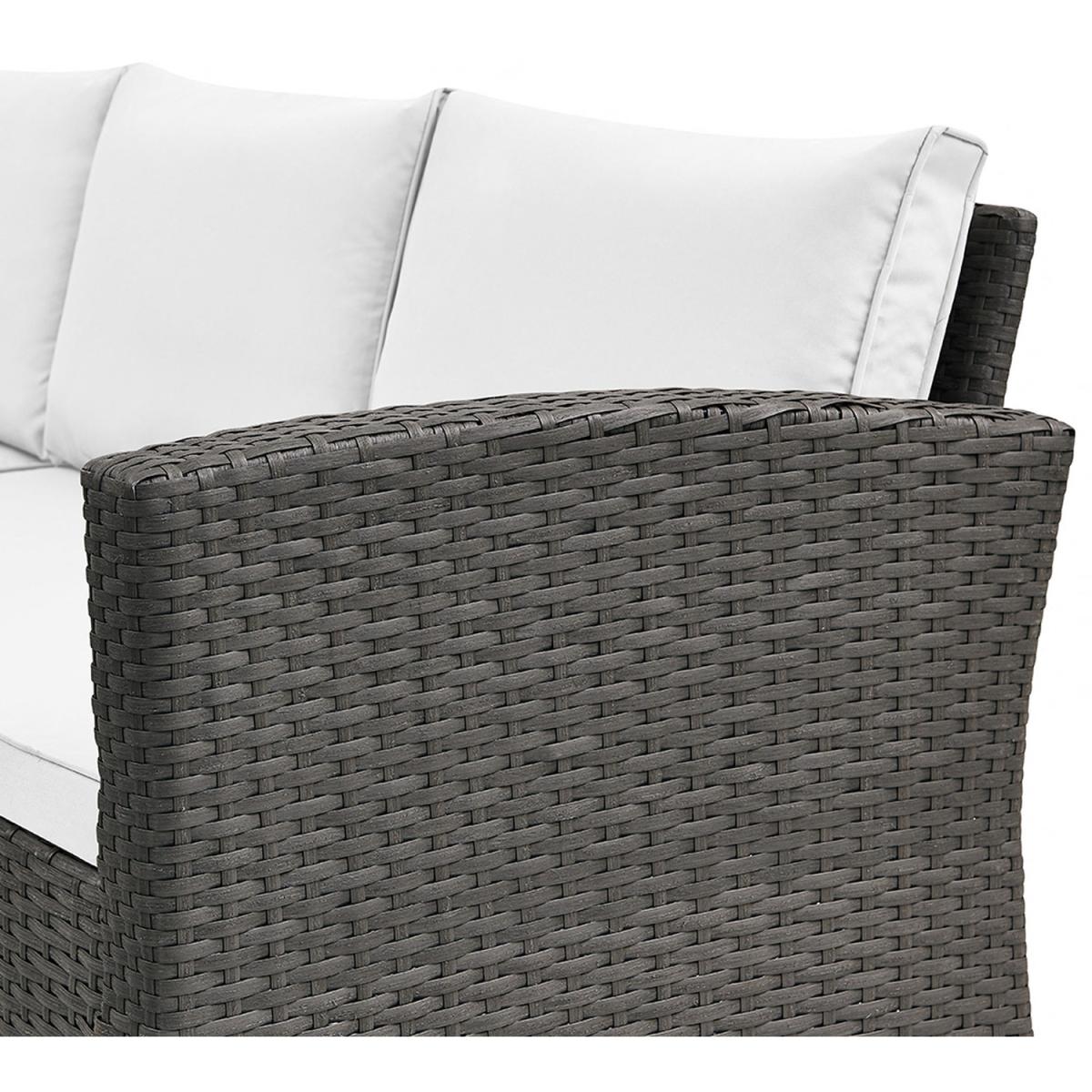 Maria Rattan Corner Dining Sofa Set Cover - Grey – image 8