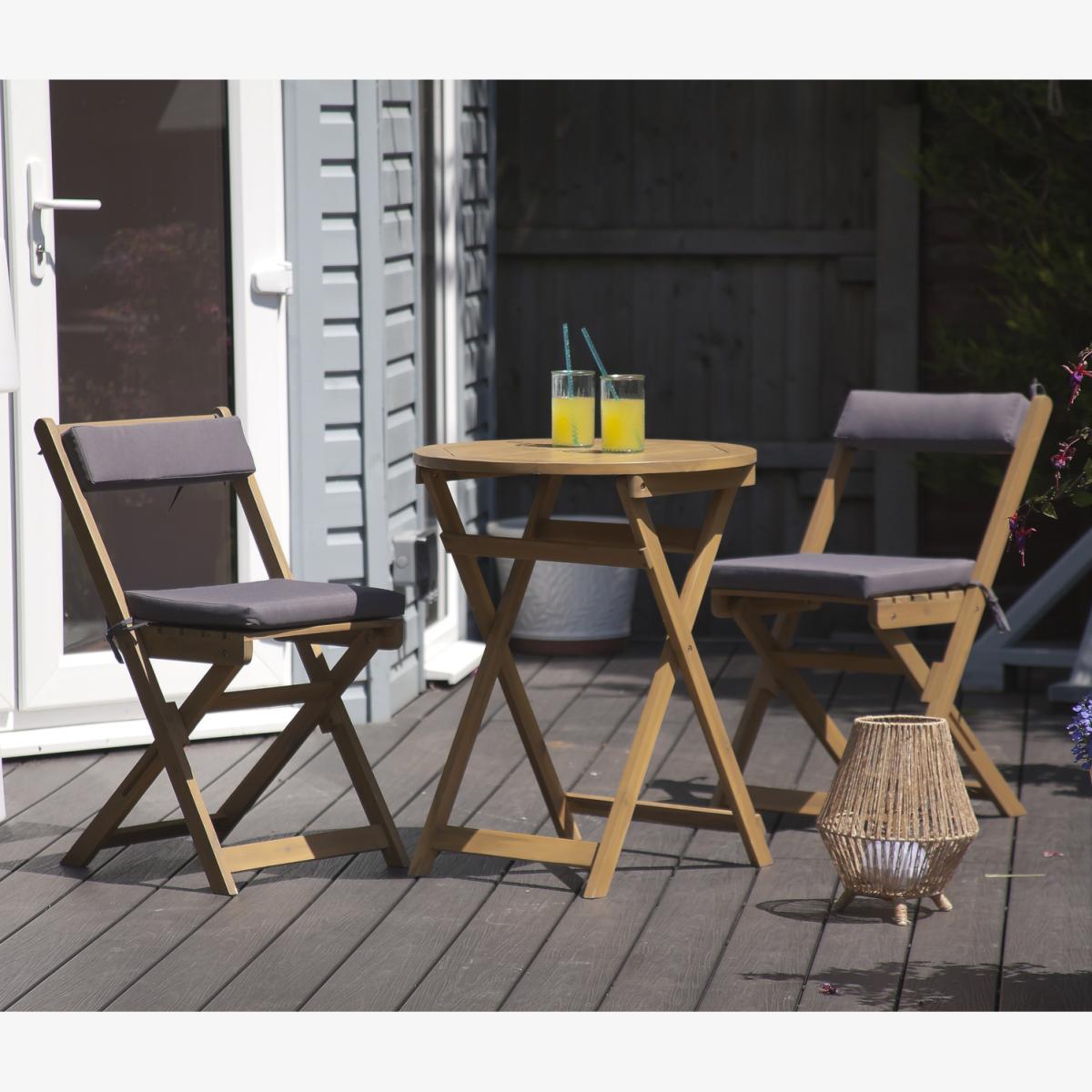 Suntime Harley Wooden 4 Seat Dining Set - Teak