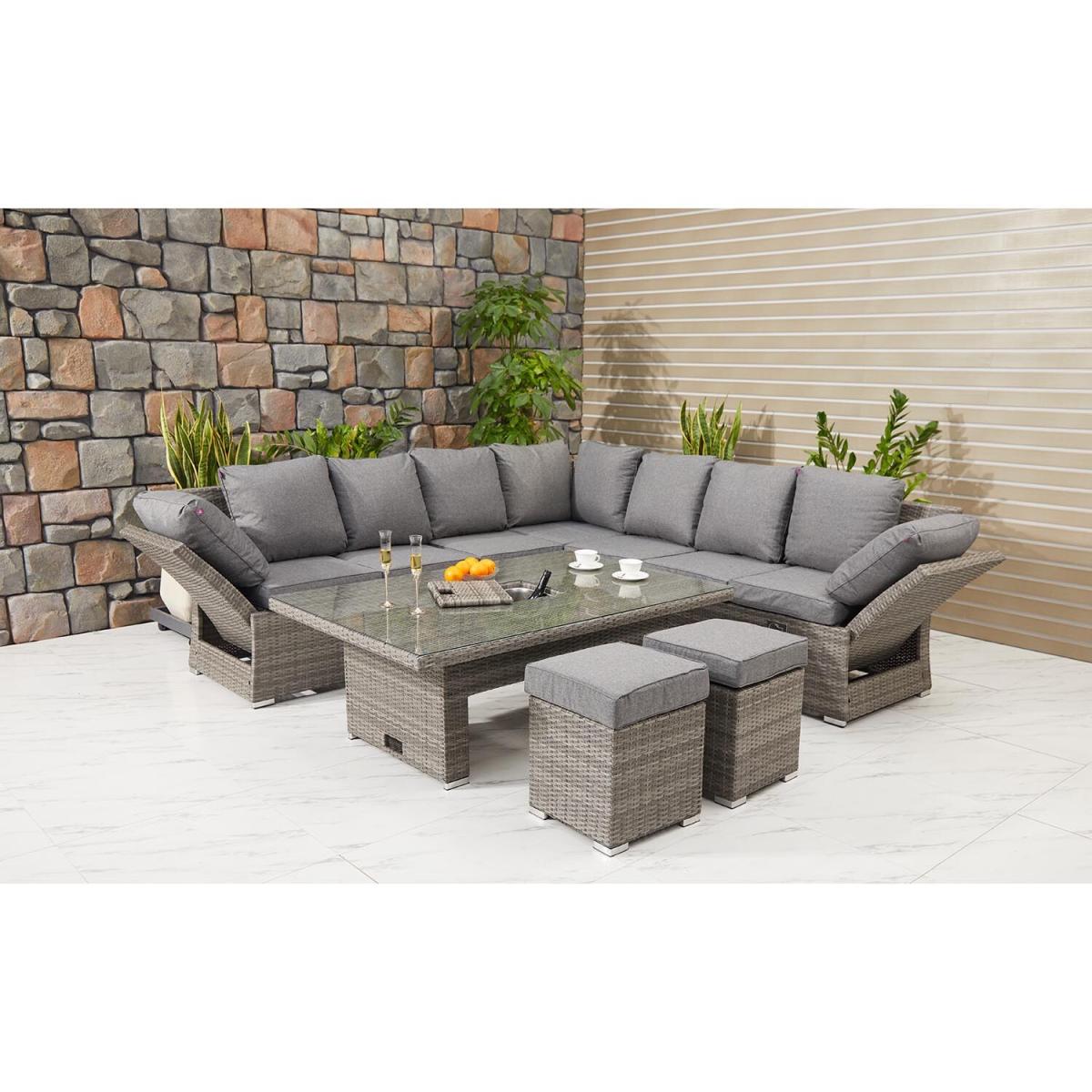 New Hampshire Corner Sofa Dining Set - Grey – image 5