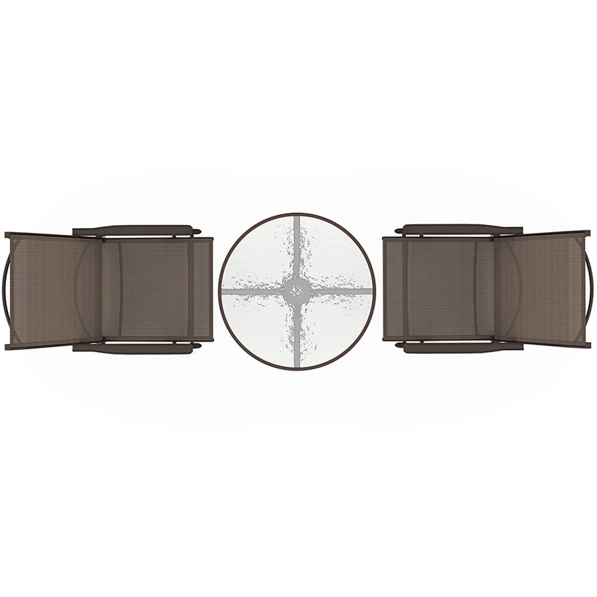 2 Seaters Bistro Set - Black / 2x Chair, 1x Table – image 3