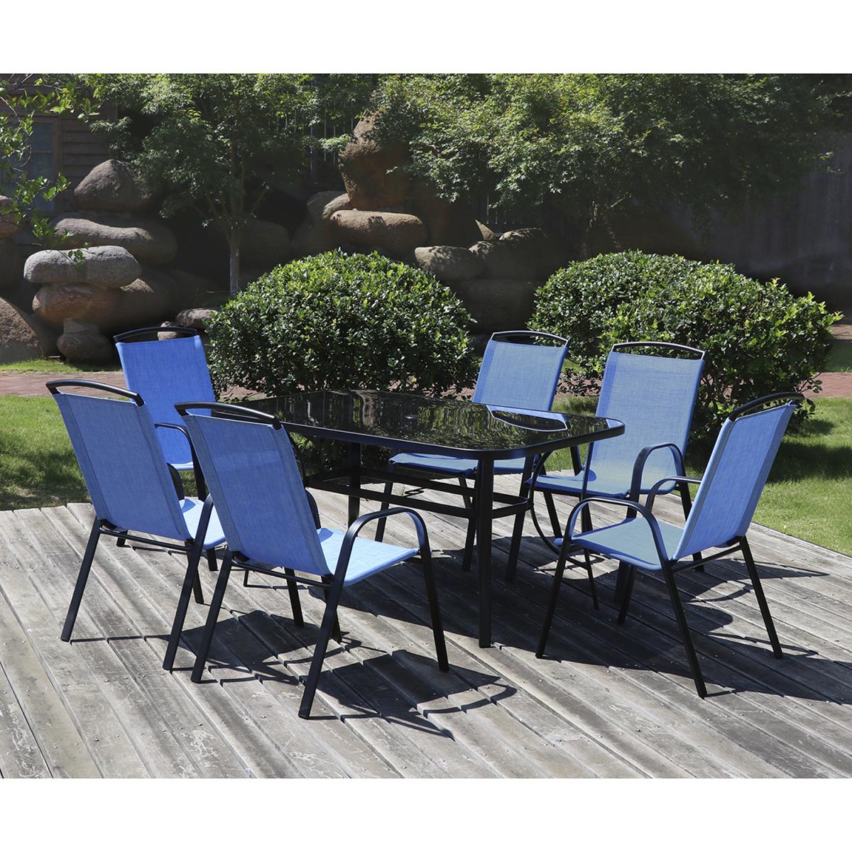 Palma Seven Piece Dining Set - Black – image 6