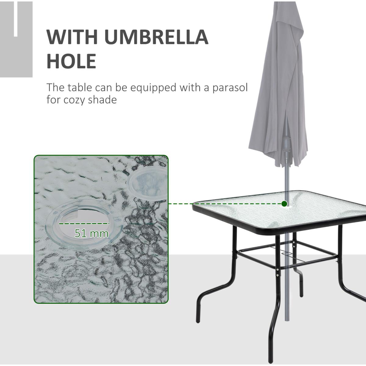 5 Piece Outdoor Dining Furniture Set Folding - Grey – image 4