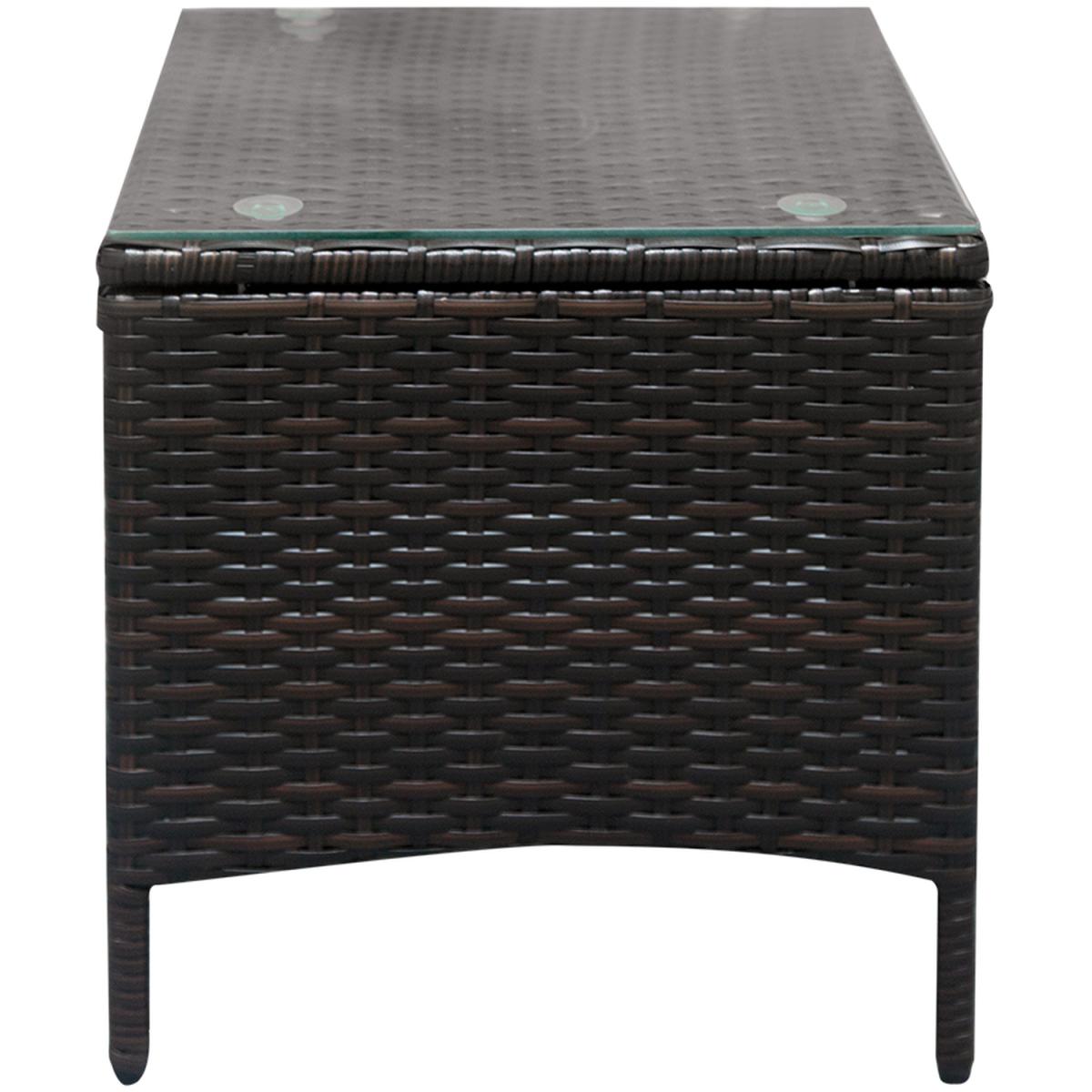 Rattan Relaxed Bistro Set - Brown – image 5