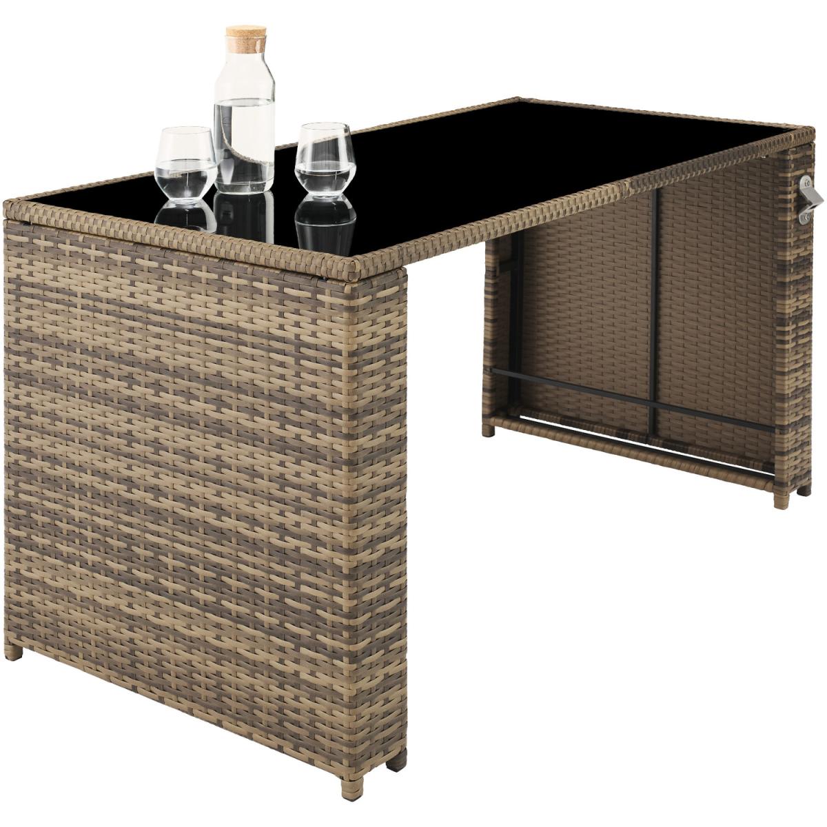 Rattan Furniture Set Palermo (2 Chairs, 2 Stools 1 Table) - Nature – image 2