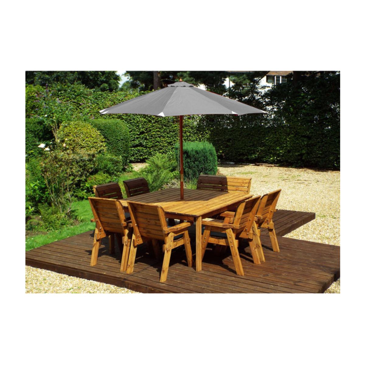 Charles Taylor Eight Seater Bench and Chairs with Accessories - Grey – image 1