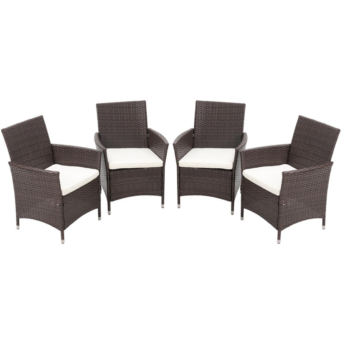 Rattan 5 Pieces Patio Dining Set - Black / 150*90*74CM – image 11