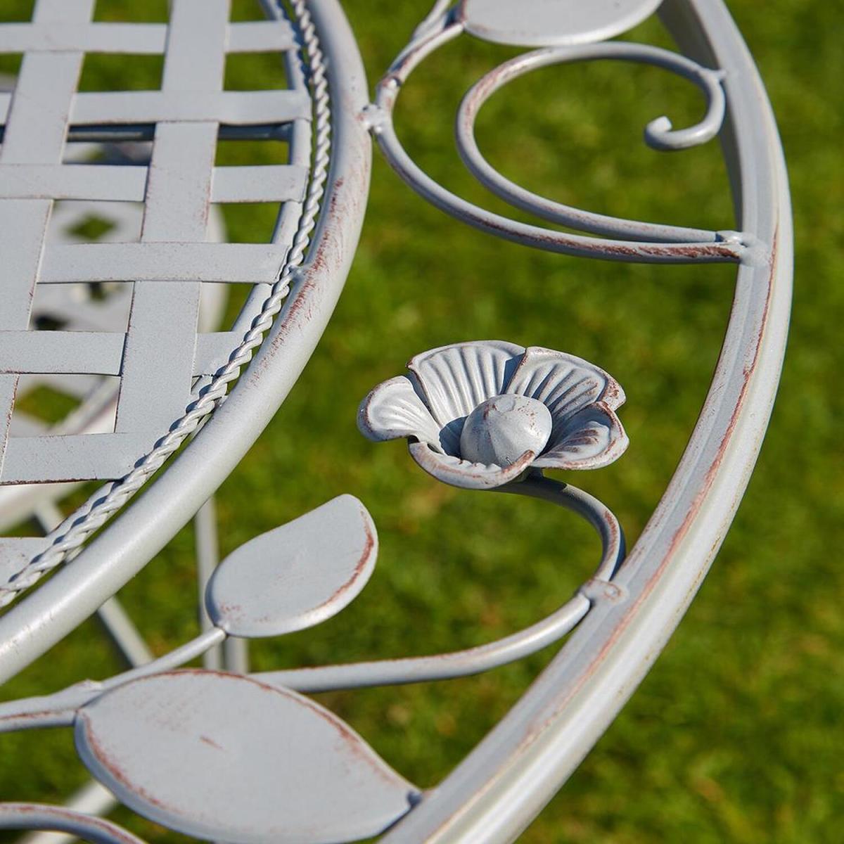 Meadow Outdoor Garden Patio Bistro Set - Grey – image 2