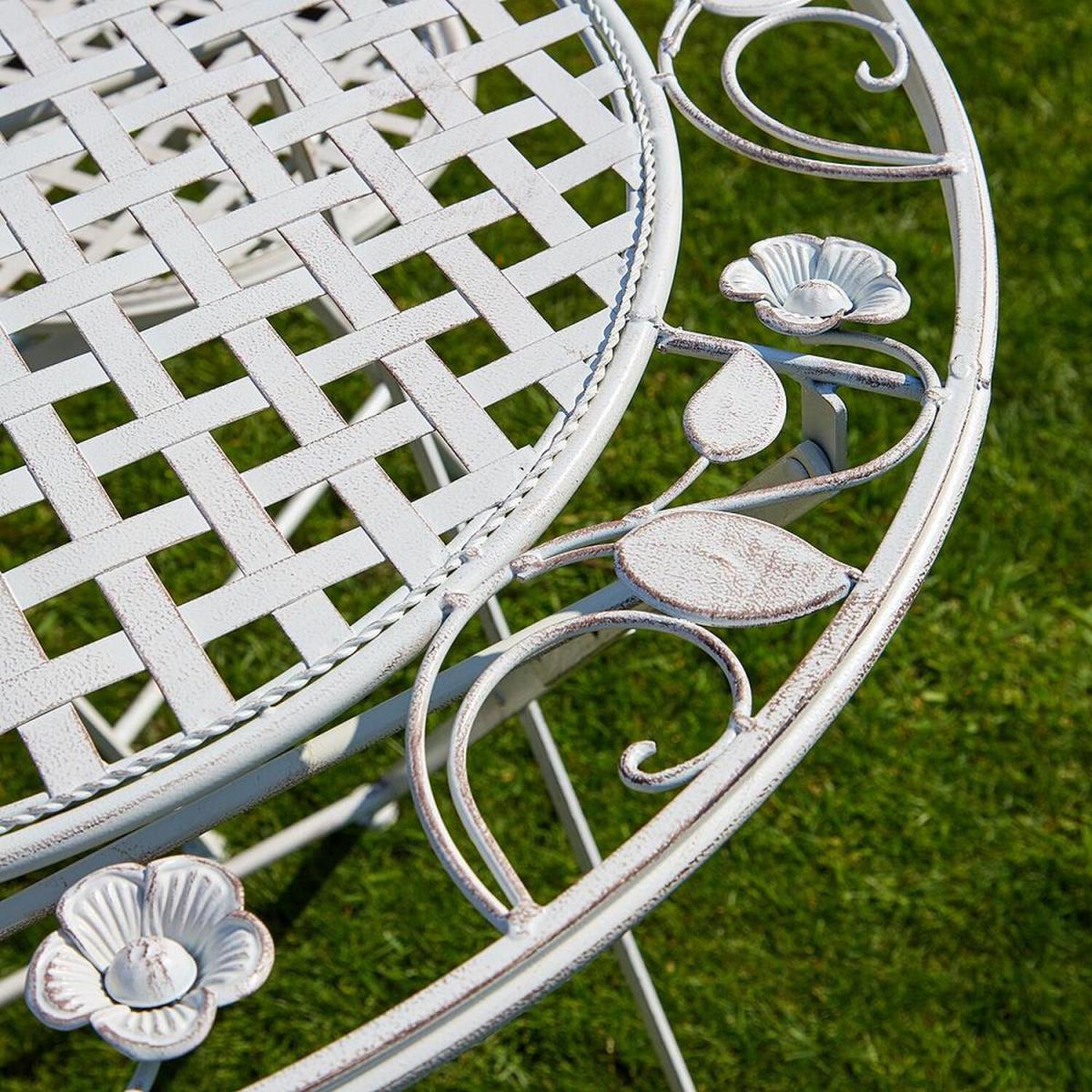 Meadow Outdoor Garden Patio Bistro Set - Grey – image 3