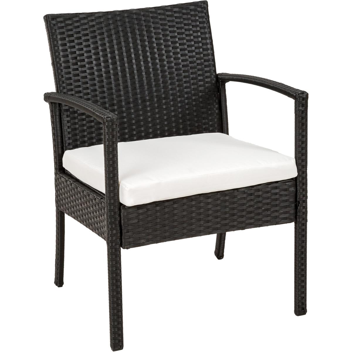 Rattan Garden Furniture Set Sparta 4 Seat 1 Table - Black – image 4