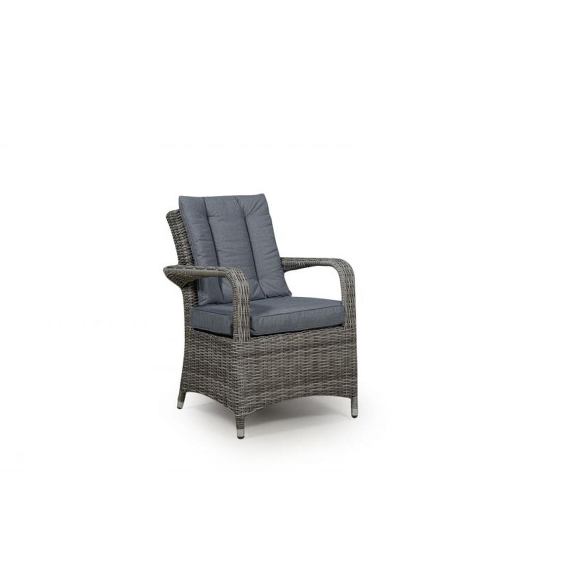 Arizona Signature Weave Rectangle 6 Seat Rattan Dining Set with Ice Bucket - Grey – image 7