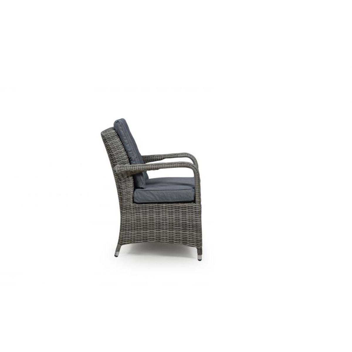 Arizona Signature Weave Rectangle 6 Seat Rattan Dining Set with Ice Bucket - Grey – image 8