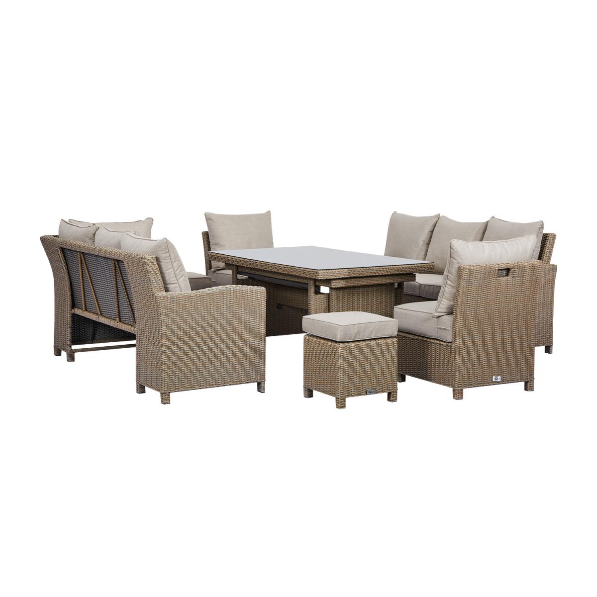 Nova Deluxe Left Extending Rattan Corner Set – image 3