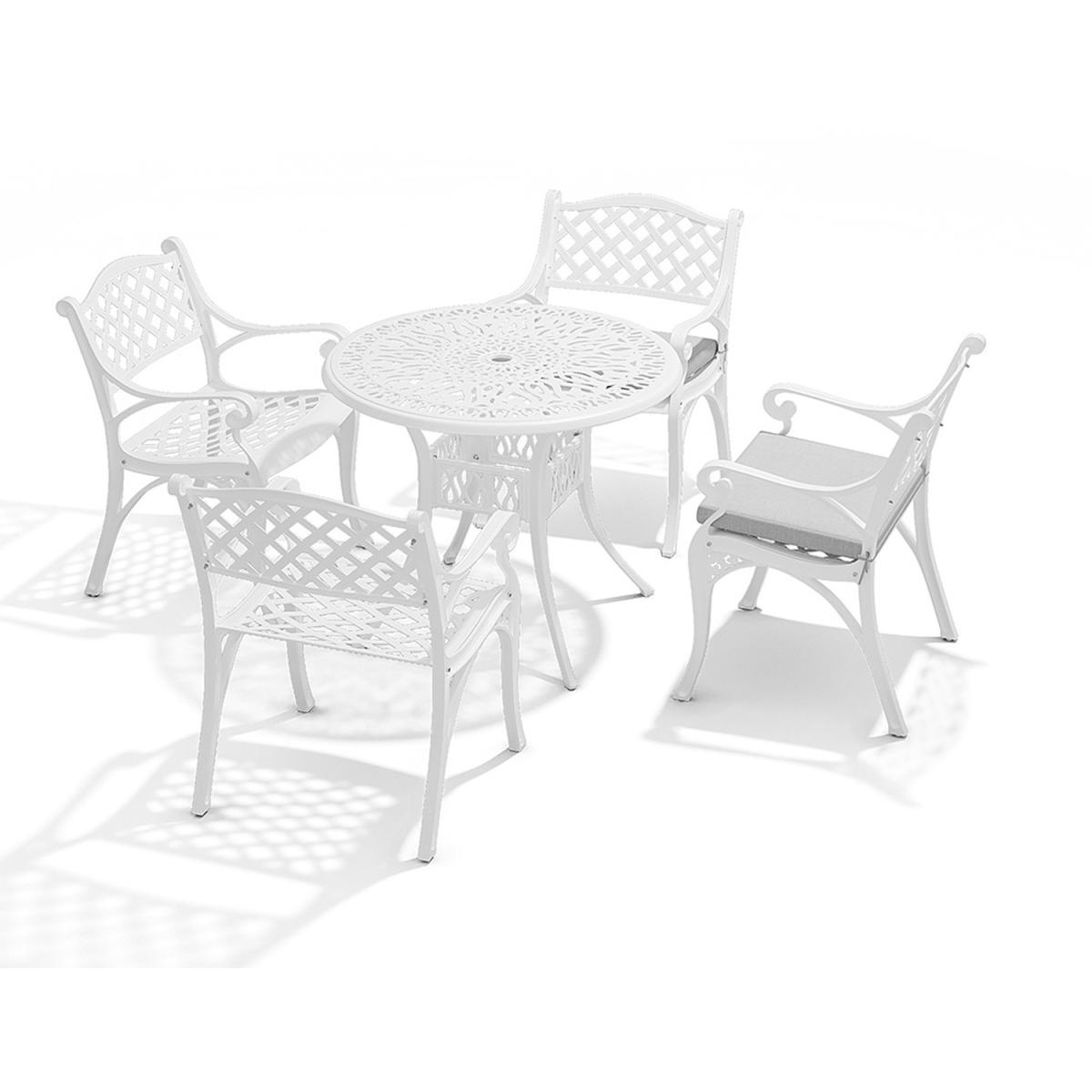 Garden 5PCS Cast Aluminium Bistro Table Chairs Set - Black – image 7