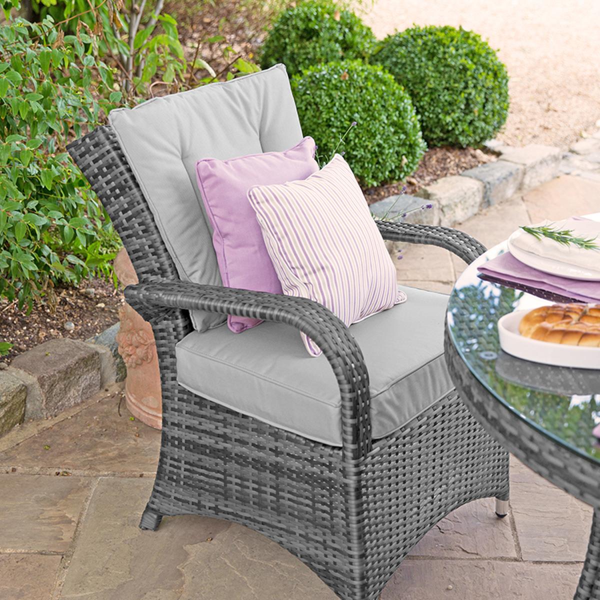 Olivia 6-Seat Round Dining Set - Grey – image 2