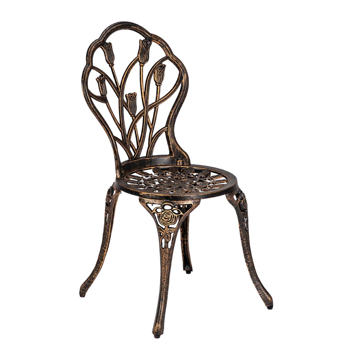 Tulip Cast Aluminium Bistro Set - Bronze – image 2