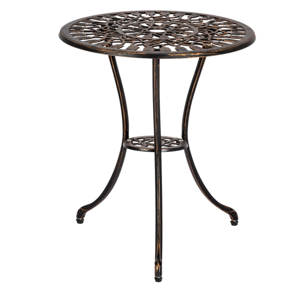 Tulip Cast Aluminium Bistro Set - Bronze – image 6