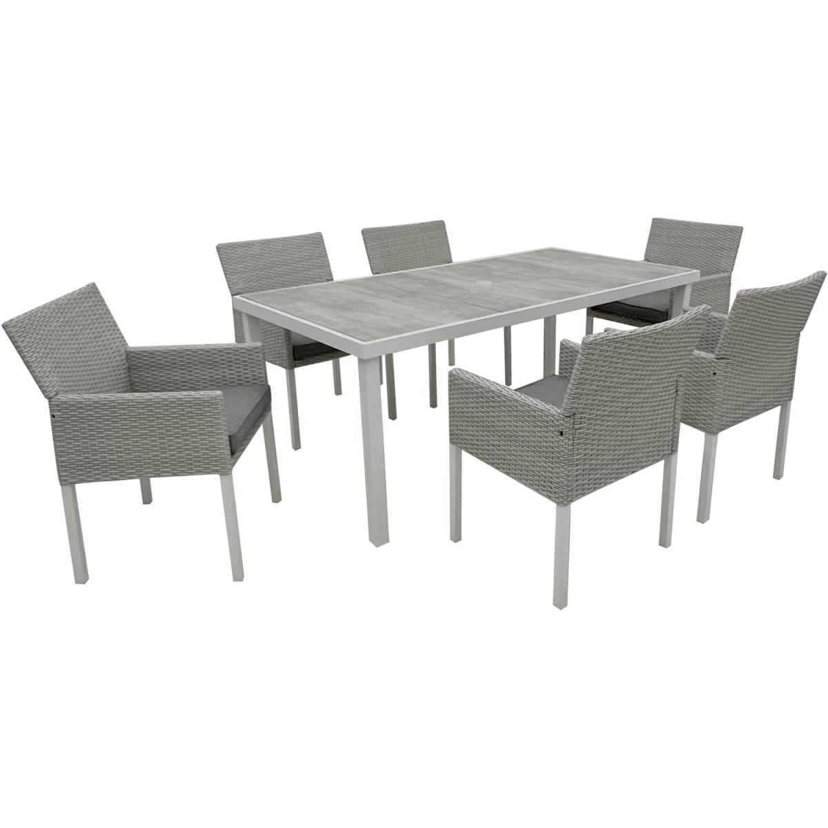 Naples 7 Piece Dining Set - Grey – image 2