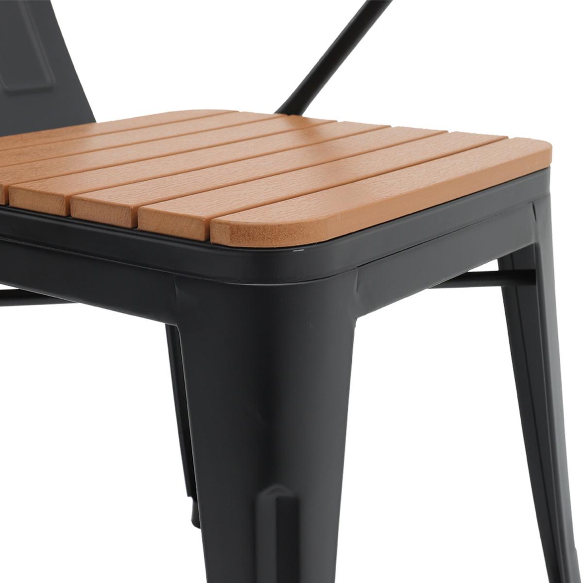 5Pcs Square Dining Bistro Sets - Brown – image 17