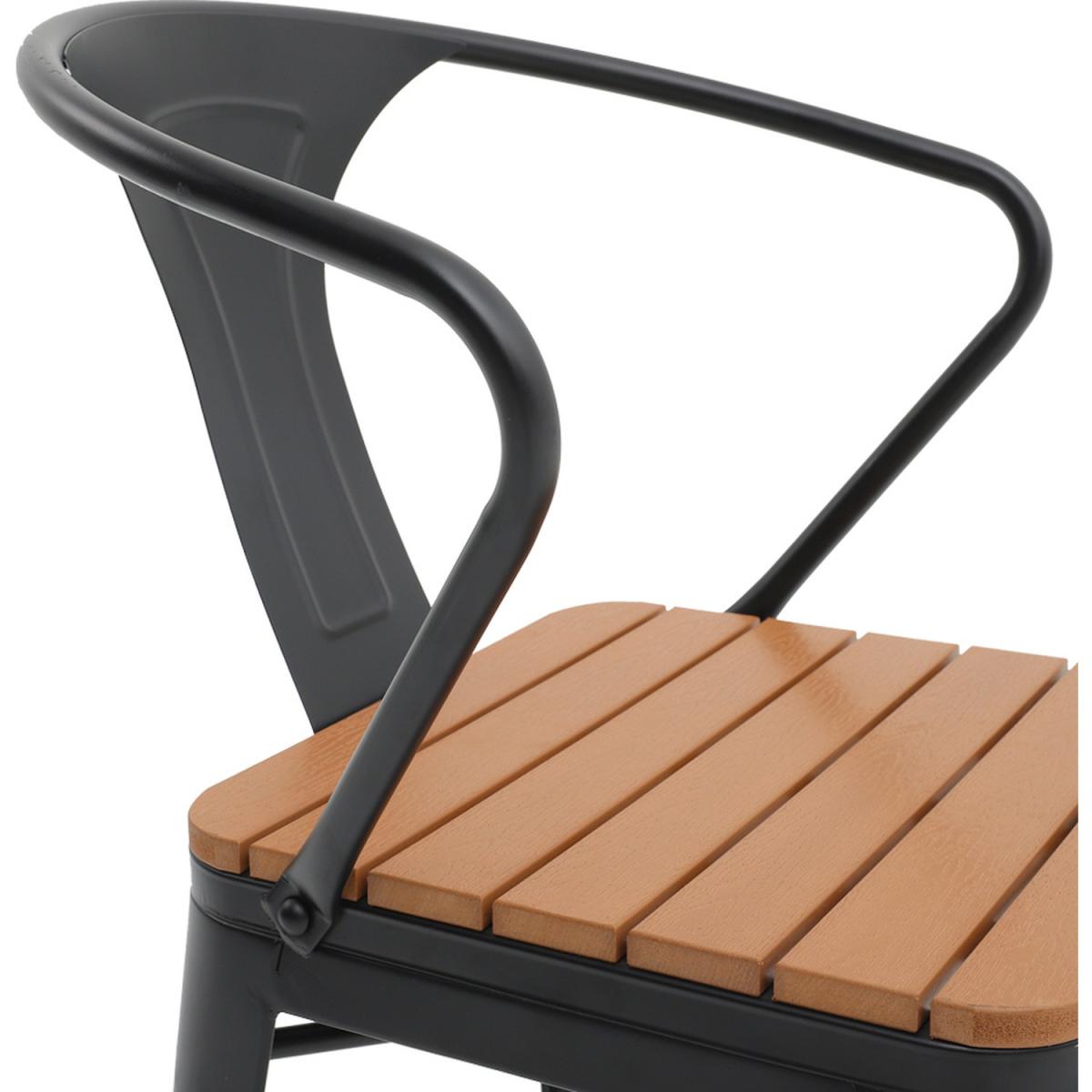 5Pcs Square Dining Bistro Sets - Brown – image 18