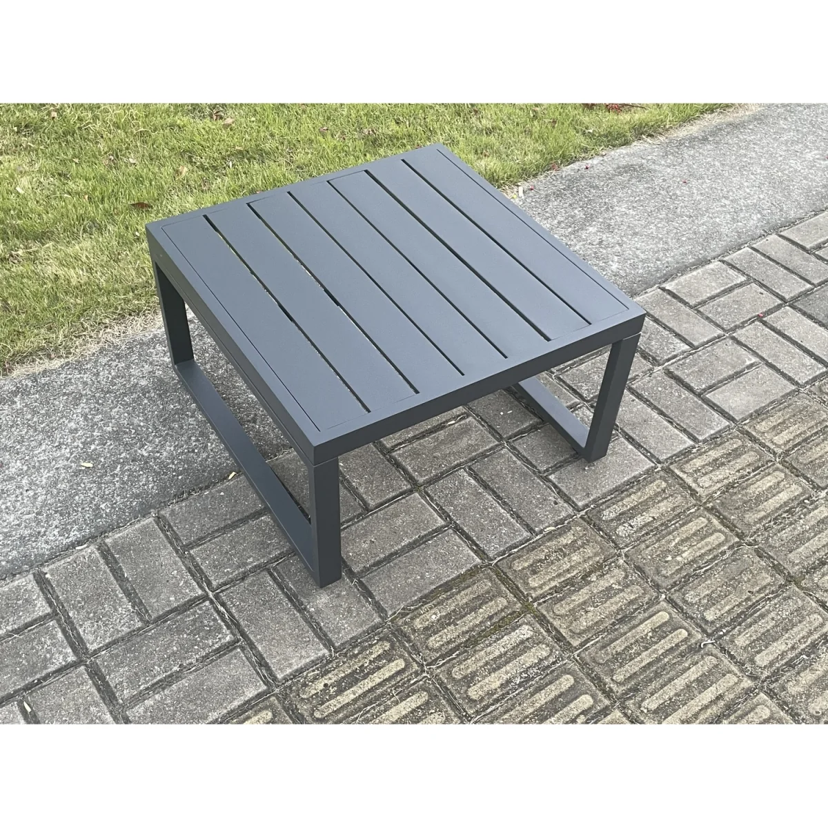 Fimous 12-Seater Aluminium Outdoor Garden Furniture Set Dark Grey - Dark Grey – image 5