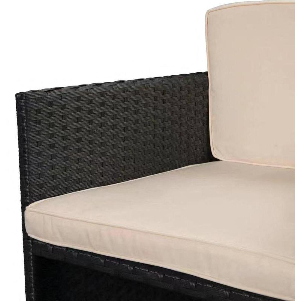Capri 9PC Rattan Cube Dining Set - Black – image 2