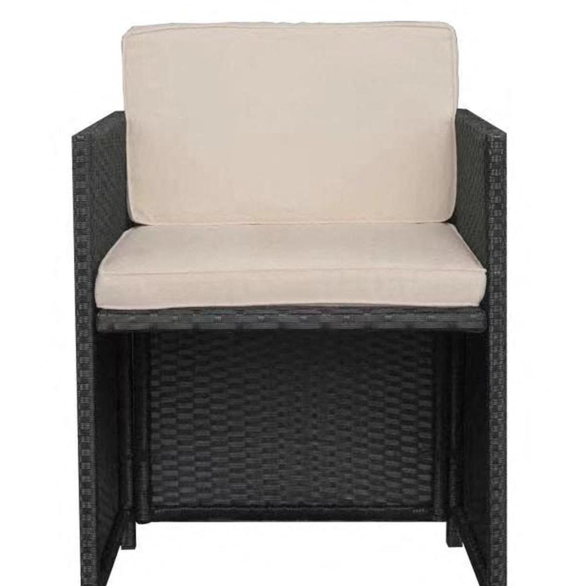 Capri 9PC Rattan Cube Dining Set - Black – image 6