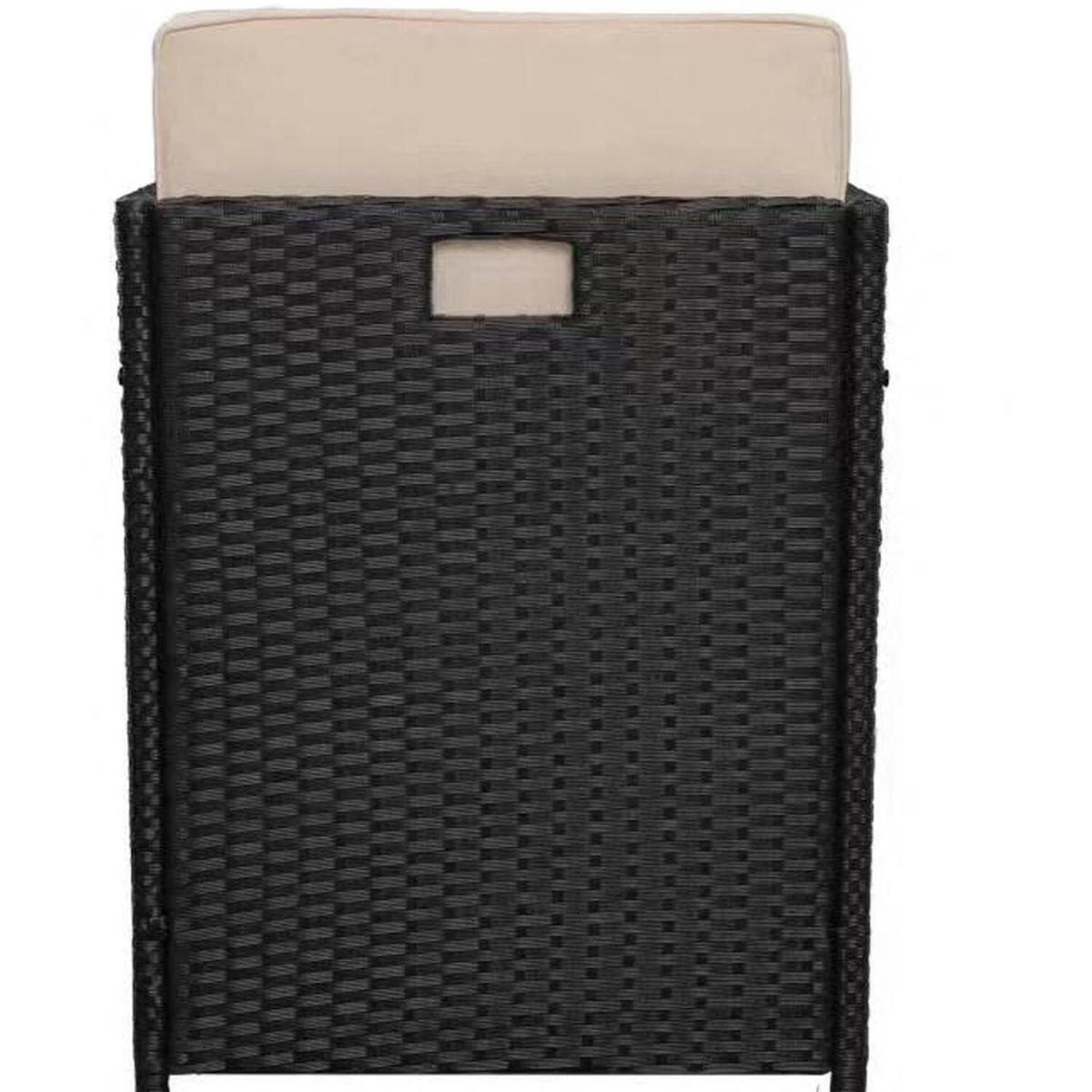 Capri 9PC Rattan Cube Dining Set - Black – image 8